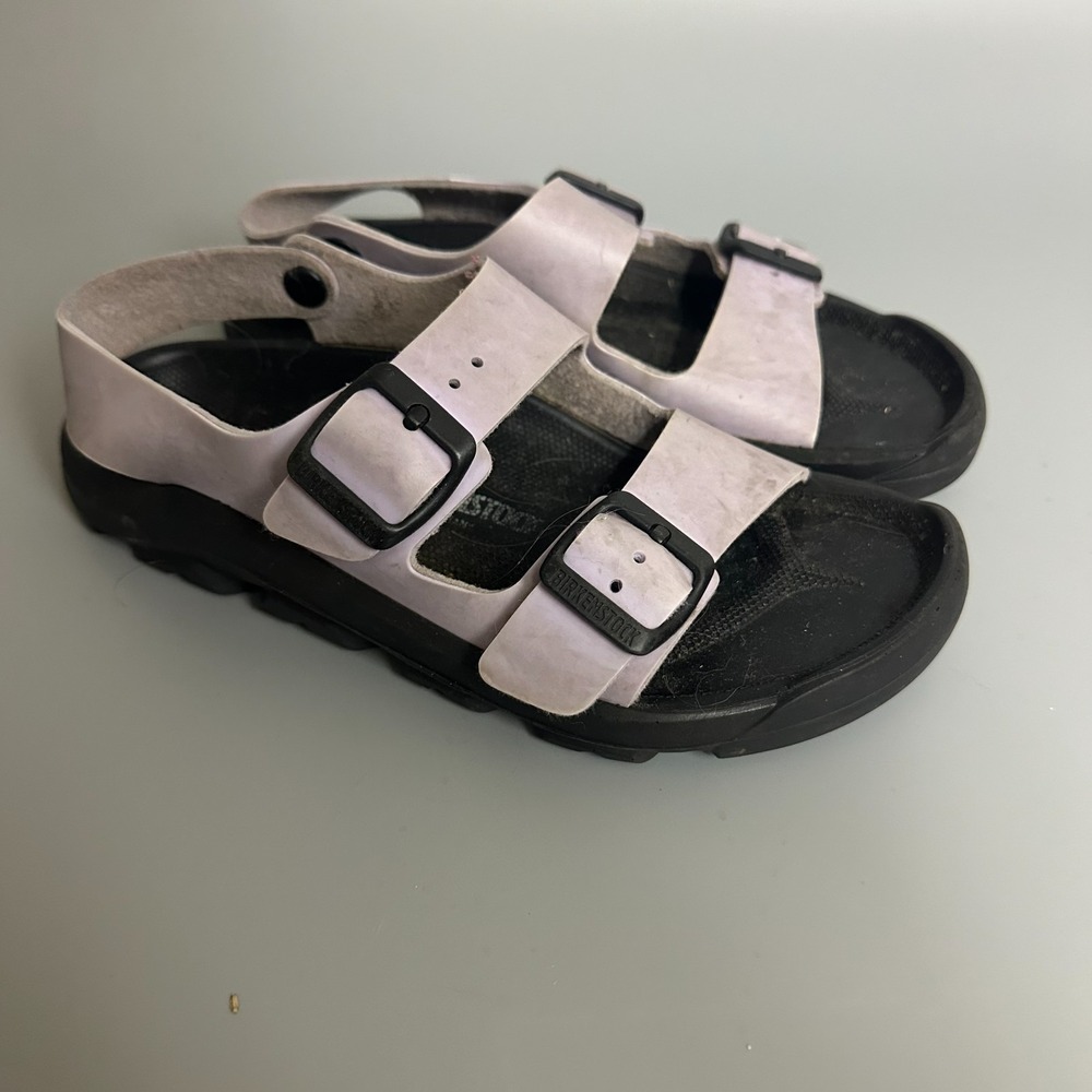 Birkenstock Milano Kids Purple Lavender Backstrap Sandals Size 34 US 3-3.5